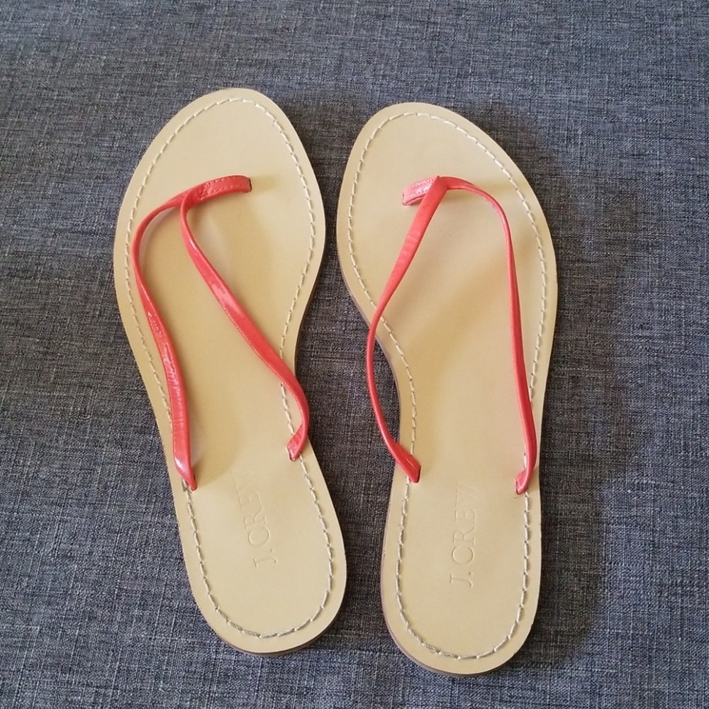 JCrew Orange Sandals